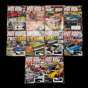 Lot of 10 Hot Rod Magazine Custom Cars Muscle Cars Project Cars Vintage